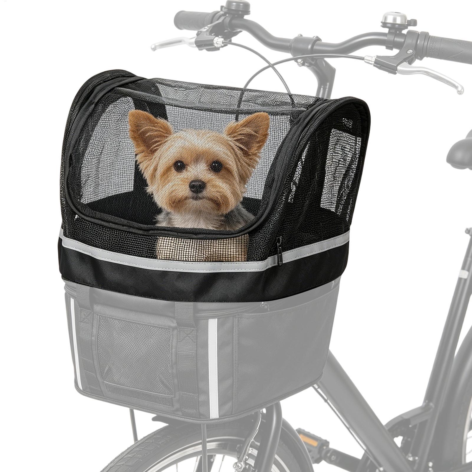 Commuting By Bike - Bike Dog Basket Pet Bicycle Handlebar