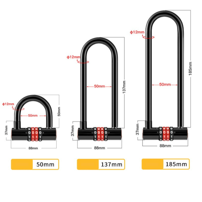 185mm/173mm/50mm Extended U-sh - U Lock Heavy Duty review and price