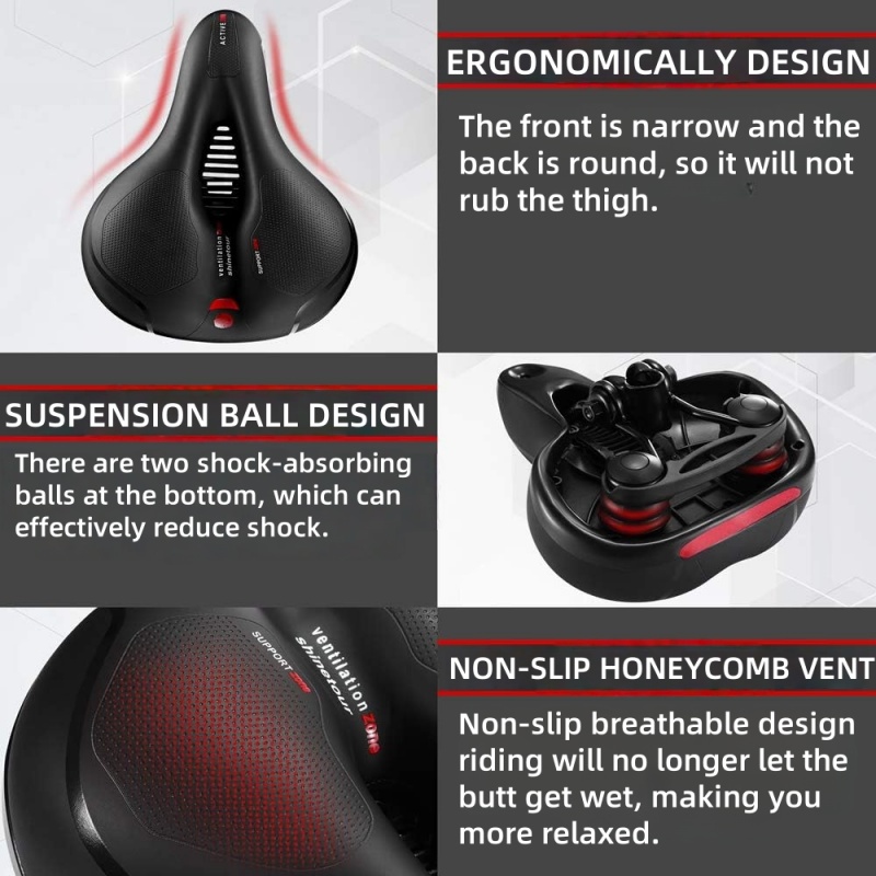 Comfortable Wide Thickened Mou - Commuting By Bike review and price
