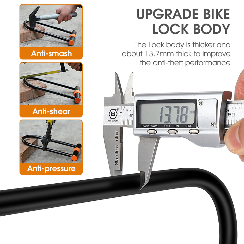 WEST BIKING Carbon Steel Bike  - U Lock Heavy Duty review and price