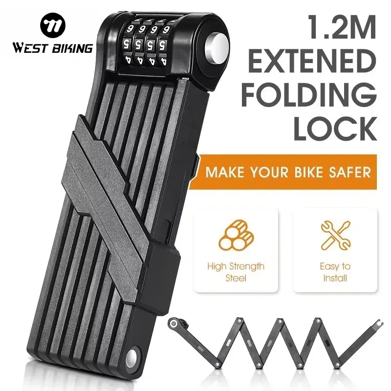 WEST BIKING Bicycle Folding Ch - U Lock Heavy Duty review and price