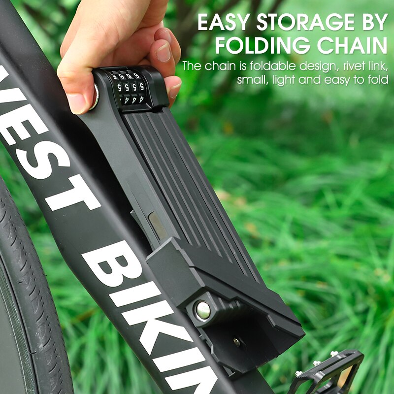 WEST BIKING Bicycle Folding Ch - U Lock Heavy Duty review and price