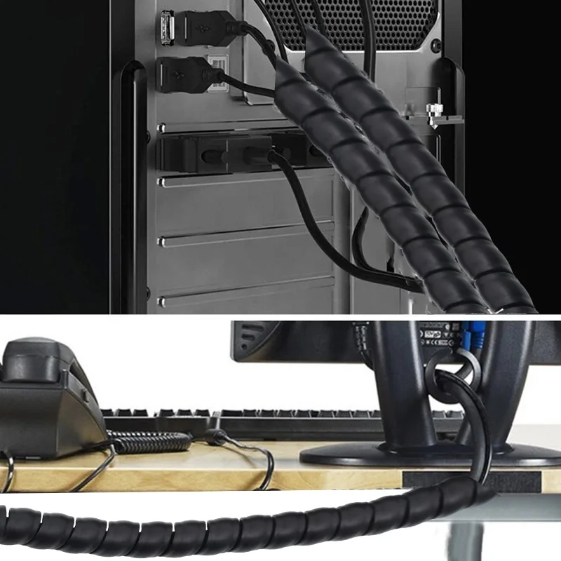 Spiral Cable Wire Wrap Cable W - Cable Lock Flexible review and price