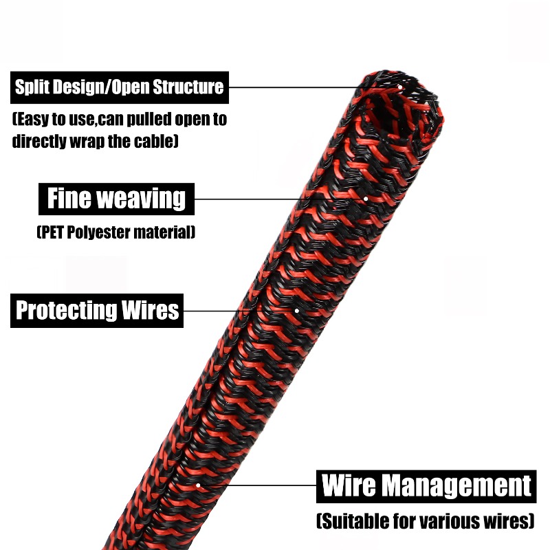 3/5/10m PET Cable Sleeve Self- - Cable Lock Flexible review and price