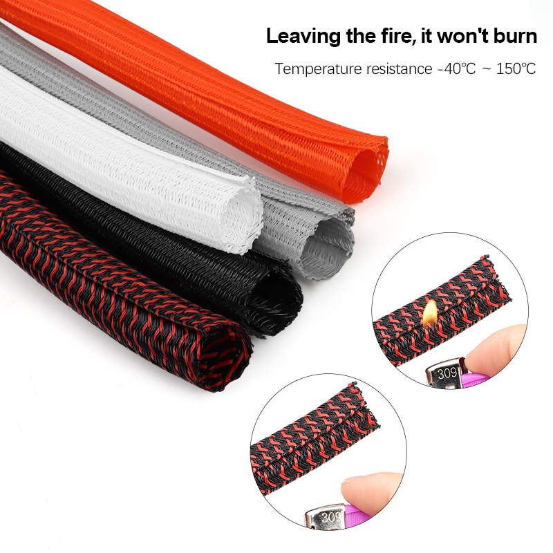 3/5/10m PET Cable Sleeve Self- - Cable Lock Flexible review and price