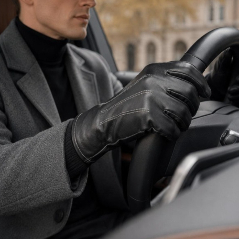 Thermal PU Leather Gloves Unis - Winter Cycling Commute review and price