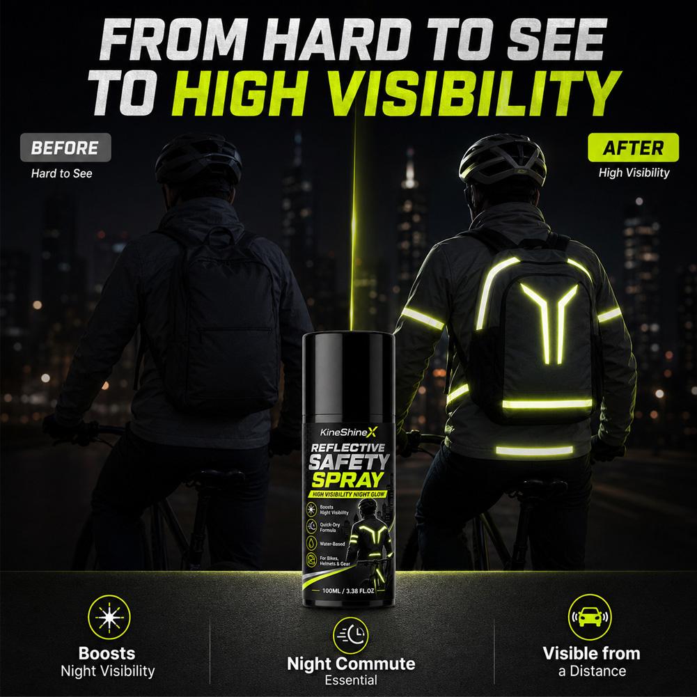 Night Reflective Safety Spray  - Cycling Commute Clothes review and price
